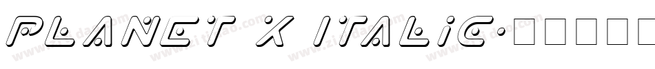 Planet X Italic字体转换
